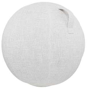 Ufeiwan Gymnastikball-Hülle mit Reißverschluss, Schutzhülle für Yoga-Ball, abnehmbarer Stoffbezug, Gymnastikball 65 cm (Weiß, 75 cm)