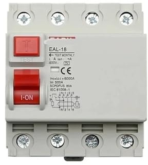 Interruttore differenziale di sicurezza interruttore magnetotermico differenziale elettromagnetico 4P 10/30mA Tipo A(10MA_50A)