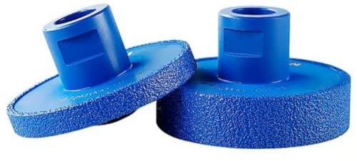 URPIZY Grooving Wheel für Winkelschleifer, 2er Set, Flache Diamant-Gratierscheibe für effizientes Schleifen von Fliesen, Marmor und Stein, Nass & Trocken einsetzbar, 58-11 Aufnahme