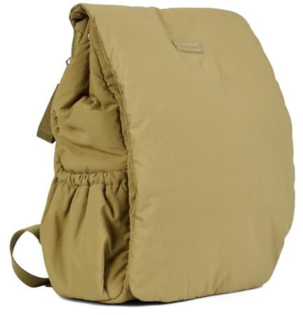 CHILDHOME, Wickelrucksack Mellow, Integrierte Wickelmatratze, Organisierte Fächer, Thermotasche, Feuchttücherfach, Kinderwagenhaken, Khaki