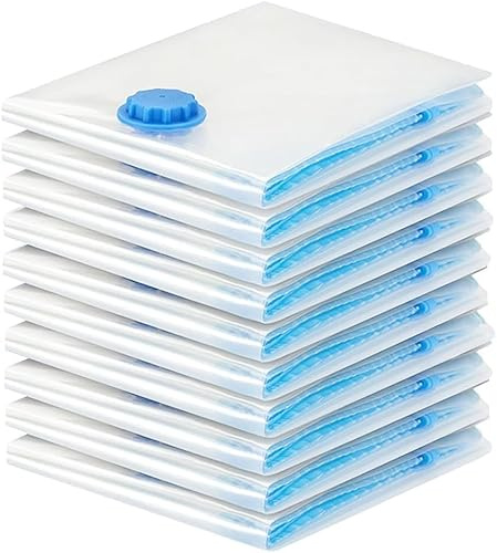 Vacuum Storage Bags Jumbo 4 Pack Extra Large 130x100cm – Heavy Duty Space Saver Compression Bags XXL for Duvets, Bedding, Quilts, Clothes, Comforters & Pillows – Reusable Storage Organiser Bags