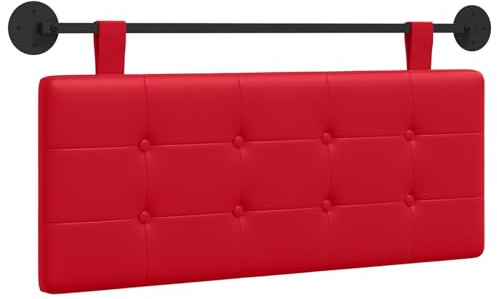 vidaXL Hängendes Kopfteil Kunstleder, Modernes rechteckiges Wandkopfteil, Flexible Rückenlehne, stylische Schlafzimmer-Deko, platzsparendes Design