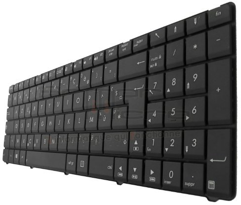 ARMORMICRO Clavier pour ASUS N53JG N53SV N53JQ N53N N53S - Français AZERTY Noir (Clavier Wave Win8)