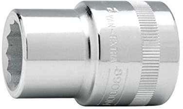 Bahco 8900DZ-1.1/4 Standard Length Socket, Silver, 3/4 Bi-Hex 1 1/4-Inch