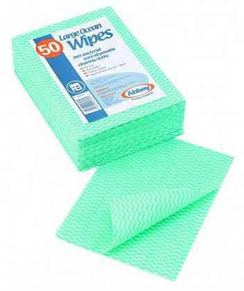 Robert Scott Large Ocean Wipes, Green (Pack of 50)