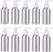 PandaHall 10 x Mini-Sprühflaschen, aluminiumfarben, 100ml/3.38oz
