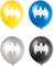 Latex-Geburtstags-Luftballons - 30 cm - Batman Party - 8er-Pack, Verschiedene Farben, 12
