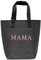 AMBERGER DESIGN by A&M Osterhage amd Filztasche grau bestickt MAMA & Name des Kindes personalisiert Filz-Shopper Einkaufstasche hochwertig verarbeitet Gr. 44x26cm Umhängetasche Mama-Geschenke
