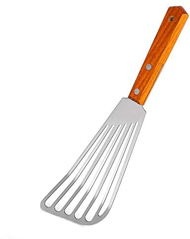 MEETOZ Stainless Fish Spatula, Nonstick Spatula Turner, Thin Slotted Spatula for Fish/Egg/Meat/Dumpling Turning, Flipping, Frying and Grilling