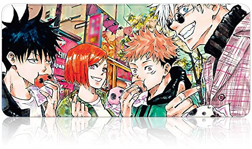Tapis de souris Anime japonais XXLarge taille, tapis de bureau, accessoires d'ordinateur, tapis de souris imperméable en caoutchouc pour ordinateur portable