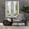 Inox Trade G 602 90x250 / 15086 (G 658 80x230) Gardine Wohnzimmer Weiß Jacquard Tab Top Gardinenklammer