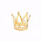 JORCEDI Mini Krone Prinzessin Topper Strass Tiara Ornamente Kuchen Dekoration für Babyparty Geburtstag Hochzeit Weihnachten Thema Party Foto Requisite Gold