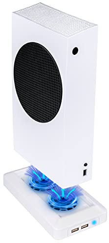 Console Cooling Fan Compatible for Xbox Series S USB External Cooler Turbo Temperature Control Fan Console Cooling System for Xbox Series S