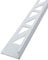 Dalsys Fliesenschiene Winkelprofil Aluminium (eloxiert) Weiß 2,5m x 10mm, 5 Stück, Fliesenprofil