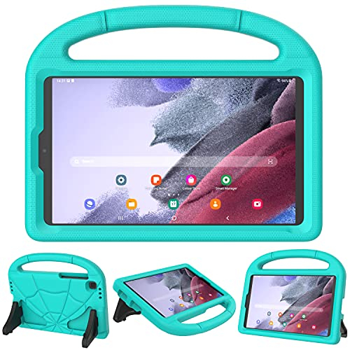 Coque Enfant pour Samsung Galaxy Tab A7 Lite 8.7 2021, Patamiyar Coque Légère Antichoc Tab A7 Lite avec Poignée Enfant et Béquille pour Galaxy Tab A7 Lite 8.7 Pouces (SM-T220/T225/T227) - Turquoise