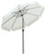 Outsunny Sombrilla Terraza Exterior Ø266 cm Sombrilla de Jardín Inclinable con Protección UV50+ Poste de Aluminio y Manivela Parasol para Patio Terraza Beige