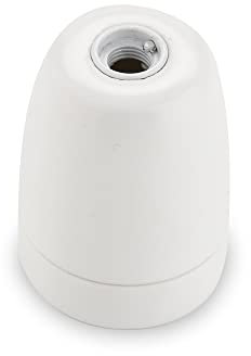 AMARCORDS - Douille en porcelaine vintage prise E27 à couleur BLANC MAT