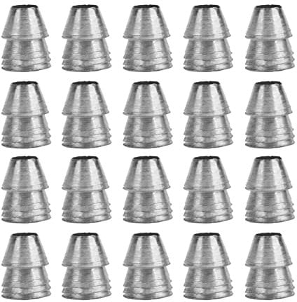 Cuñas de Mango Redondo Seguras de 20 Piezas, Cuñas de Acero de Mango Cónico Y Cuña de Metal de Mano de Hacha Dividida, Kit de Cuña de Mango de Mauls 0.31in / 0.39in /(Diámetro 8 mm / 0,31 pulg.)