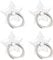 sourcing map Transparent Phone Ring Holder, Clear Finger Grip Stand for Phone, Case, Tablet (Star Shape)