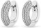 JETTE Damen-Creolen 925er Silber 218 Zirkonia One Size Silber 32021988