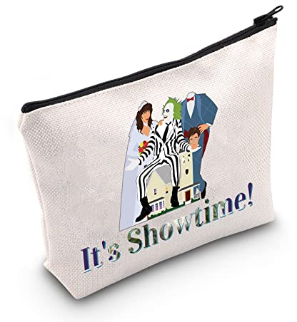 LEVLO Ghost Movie Kosmetiktasche, Make-up-Tasche, Adam und Barbara-Fans, Geschenk, It's Show Time, Make-up-Tasche mit Reißverschluss für Frauen und Mädchen, It's Show Time, Kosmetiktasche