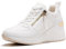 ANJOUFEMME Sneaker mit Keilabsatz Schuhe Damen Weiss - Turnschuhe mit Absatz Damen, Plateau Sneaker Damen, Plateau Sportschuhe Damen, Wedges Sneaker Damen Keilabsatz W139-FN-DE-WHITE-36