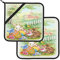 Coniglietti pasquali Uova Set di presine morbide Set da 2 pezzi Lavabile Decorativo Cucina Regalo per cucinare Cottura al forno BBQ