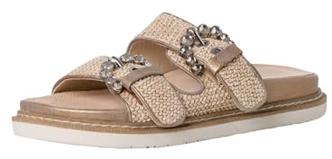 Tamaris Damen Footbed Styles Textil; TAUPE/beige; 37 EU