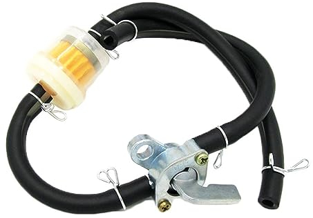 YdseozOA Kit Tubi Interruttore Filtro Olio Moto Filtro Olio Benzina Benzina Carburante e Tubo Olio Benzina Nero per 50CC-150CC ATV Quad Bike Serbatoio Carburante Valvola Benzina