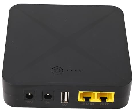 Mini-USV mit Mehreren Ausgangsoptionen, 8000 MAh Batterie-Backup für Kamera, Router, Modem, USB-Anschluss, Intelligenter Schutz, USV, 5 V, 9 V, 12 V, 48 V, POE-Anschluss