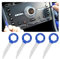 JNNJ 4 Stück Autoradio Demontageschlüssel, Autoradio Demontageschlüssel Mit Gummihülse, Edelstahlstifte Radio Adapter Demontage Für Audio Cd Player Radio(Blau)