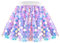 Mädchen Rock Lila Meerjungfrau Funkelnd Pailletten Tutu Party Ballett Tanzen Gr. 98-104,Lila Punkt,98-104
