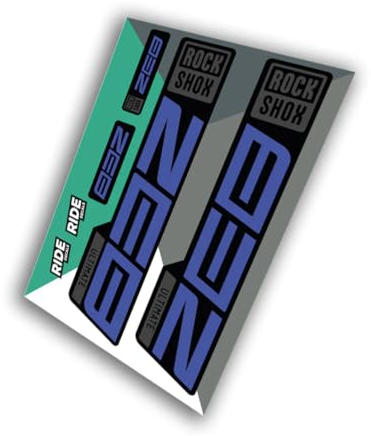 RockShox Zeb Ultimate Decal Kit | Slate Blue | 2021 Matte