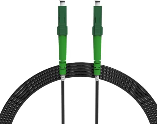 nexinex - 7m gepanzertes Glasfaserkabel LC/APC auf LC/APC Patchkabel | Telekom, Vodafone, 1&1, Fritzbox, etc. kompatibel | LWL Simplex Singlemode OS2 FTTH Glasfaser Lichtwellenleiter Kabel