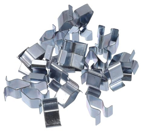 VekAuto 30 Piezas Clip De Retención De Panel De Moldura De Puerta De Portón Trasero Adecuado para Volkswagen R32 08 Duradero Clip De Resorte De Cuerpo De Panel De Moldura Tono Plateado