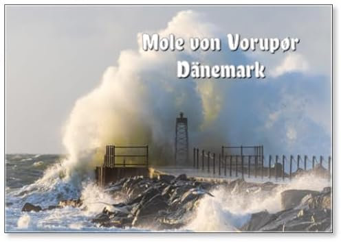 Kühlschrankmagnet Maulwurf von Vorupør Dänemark Bei Sturm