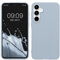 kwmobile Funda para Samsung Galaxy A55 5G Carcasa - Ultrafina de TPU y Silicona con Bordes elevados anticaídas - Azul Claro Mate
