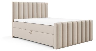 Best For Home - Boxspringbett | Trinity K10 Lux - Boxspringbett mit Bettkasten | Bett mit Matratze und Topper | Polsterbett | Doppelbett mit Stauraum | Bett 200x200 | Lieferung an die Bordsteinkante