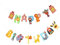 PHENOFICE 2 Satz Zirkus Zieht Fahnen Papierdekorationen Alles Zum Geburtstag-banner Wimpelkette Zum Geburtstag Auto-bogen-hochzeit Zirkus-themenparty Geburtstagsbanner Aus Papier
