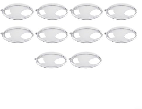 Transparente flache Kunststoffkugel für Heimdekoration, Hochzeitsbonbons, Weihnachtsdekoration, 7–11 cm, 10 Stück, transparente Styroporkugeln zum Aufhängen (7 cm)