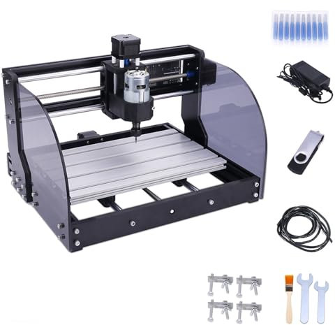 CNC 3018Pro Max Mini Desktop Engraving Machine, CNC Router Machine Engraving Area 11,8 * 7 * 1,57 Pollici, For Lavorazione Del Legno Fai Da Te Incisione E Fresatura Taglio