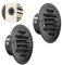 SUMNACON 2 Pcs 304 Stainless Steel Air Vent Cover Ventilation Cover, Round 67mm Air Vent Grill Screen Hood Extractor Fan Ventilation Cover with Insect Mesh for Bathroom Kitchen (Black)