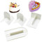 Cabilock Ensemble D'outils De Décoration De Gâteaux 4 en 1 Grattoir À Fondant Lisseur pour Gâteaux Fondants Pâte À Sucre Pâte À Pétales T