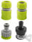 Kit de 4 Raccords de Robinet, Raccords de Robinet 1/2 3/4 2 en 1 Adaptateur Connecteurs d'extrémité de Tuyau 1/2 Jardin en Raccords d'Arrosage Rapides pour Robinet Rond Ø 14-24 mm