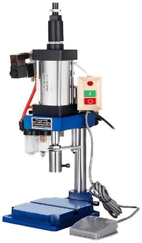 Prensa perforadora neumática de alta resistencia, perforadora vertical industrial de 200/300 kg para aplicaciones de doblado y remachado