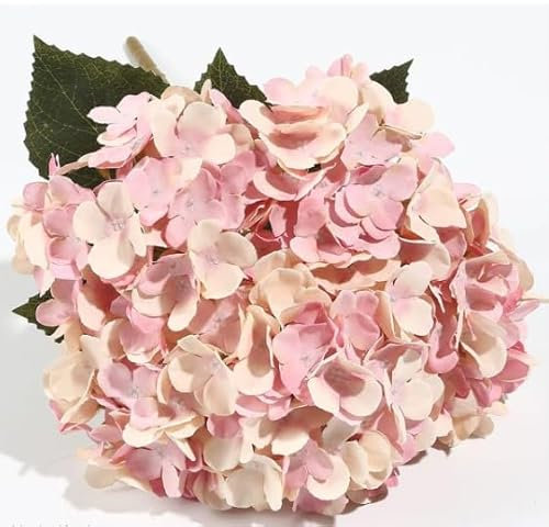 VATTEN HOME Fiore artificiale, 45 cm, 5 cm, poliestere, polietilene, ferro, bianco, decorazione interna, può essere utilizzato per arrangiamenti floreali e confezioni di bouquet (rosa ortensia)