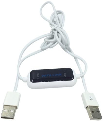 GREOHNMPAW USB PC to PC Online Share Sync Link Net Direct Data File Transfer Bridge LED Cable Easy Copy Between 2 Computer