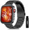 Niboow Correa Compatible con Huawei Watch Fit 4 / Fit 4 Pro, Caballero Elegante Ajustable Correa de Reloj de Metal Acero Inoxidable Compatible con Huawei Watch Fit 4 / Fit 4 Pro - Negro