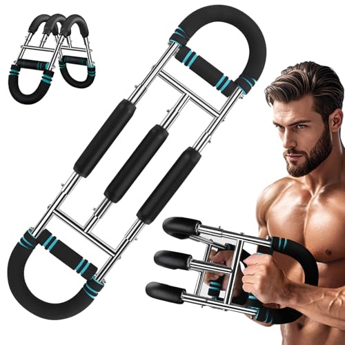 Twister Armtrainer, U-förmiger Twister Armtrainer, Brusttrainer für Männer Oberschenkel-Master-Trainer Körperstärke Fitnessgerät Adjustable Chest Exerciser for Men