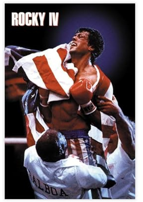 FKBALCZ Rocky IV Leinwand-Poster, Wandkunst, Dekordruck, Bild Gemälde für Wohnzimmer, Schlafzimmer, Dekoration, 30 x 45 cm